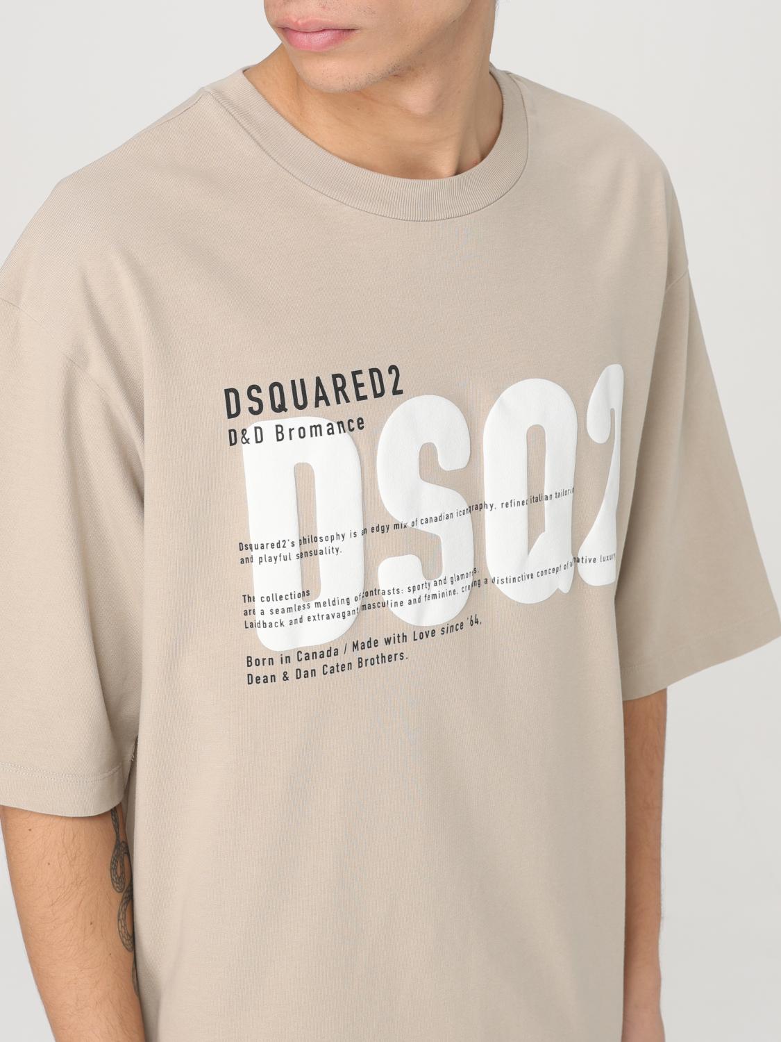 DSQUARED2 T-SHIRT: T-shirt men Dsquared2, Beige - Img 3