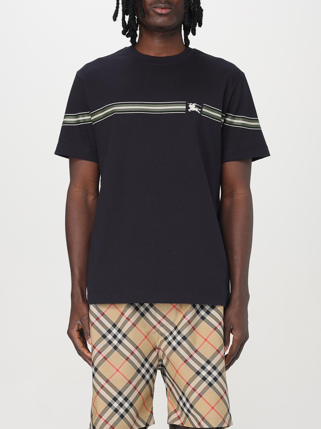 BURBERRY T-SHIRT: T-shirt men Burberry, Blue - Img 1