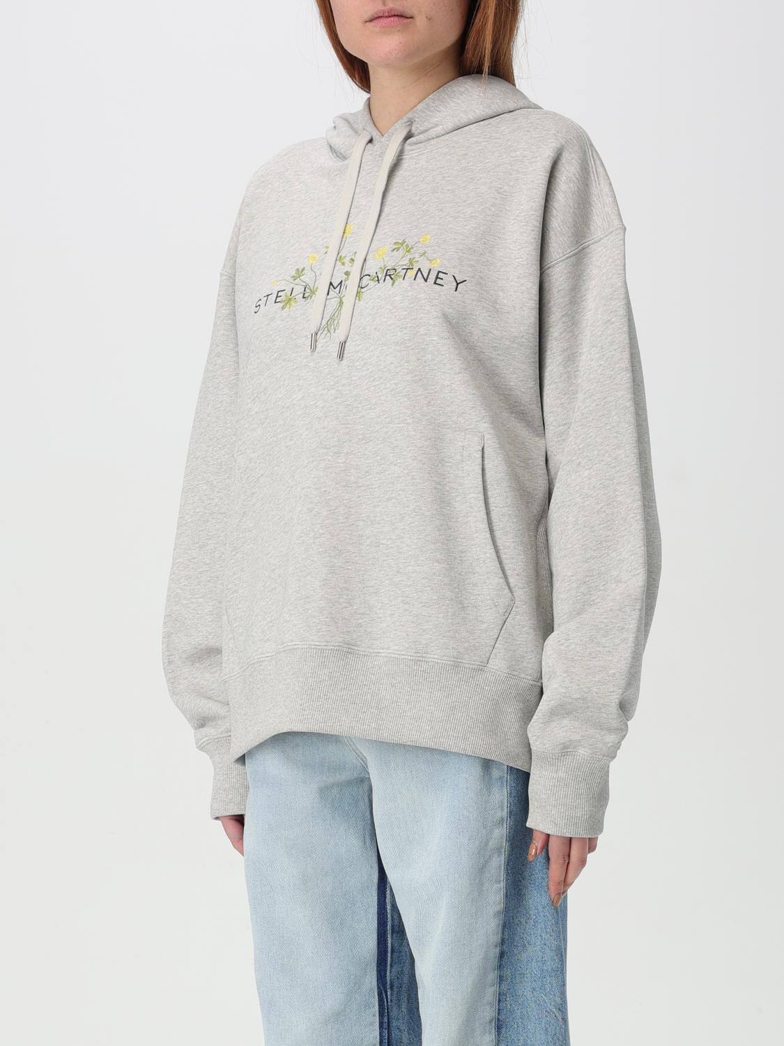 STELLA MCCARTNEY FELPA: Felpa Stella McCartney in cotone con logo , Grigio - Img 4