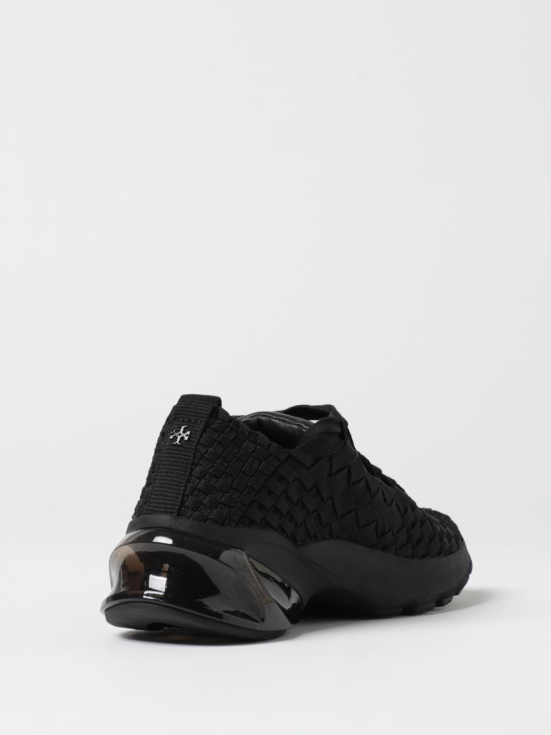 TORY BURCH SNEAKERS: Sneakers Good Luck Tory Burch in nylon intrecciato , Nero - Img 3