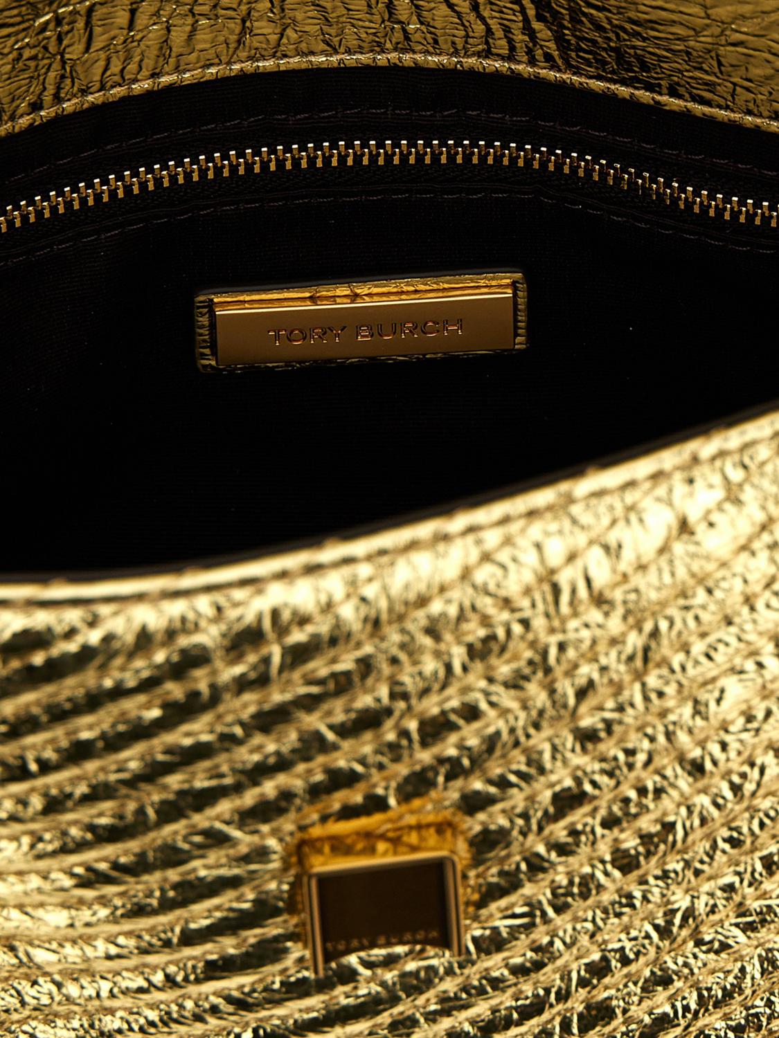 TORY BURCH MINITASCHE: Schultertasche damen Tory Burch, Gold - Img 4