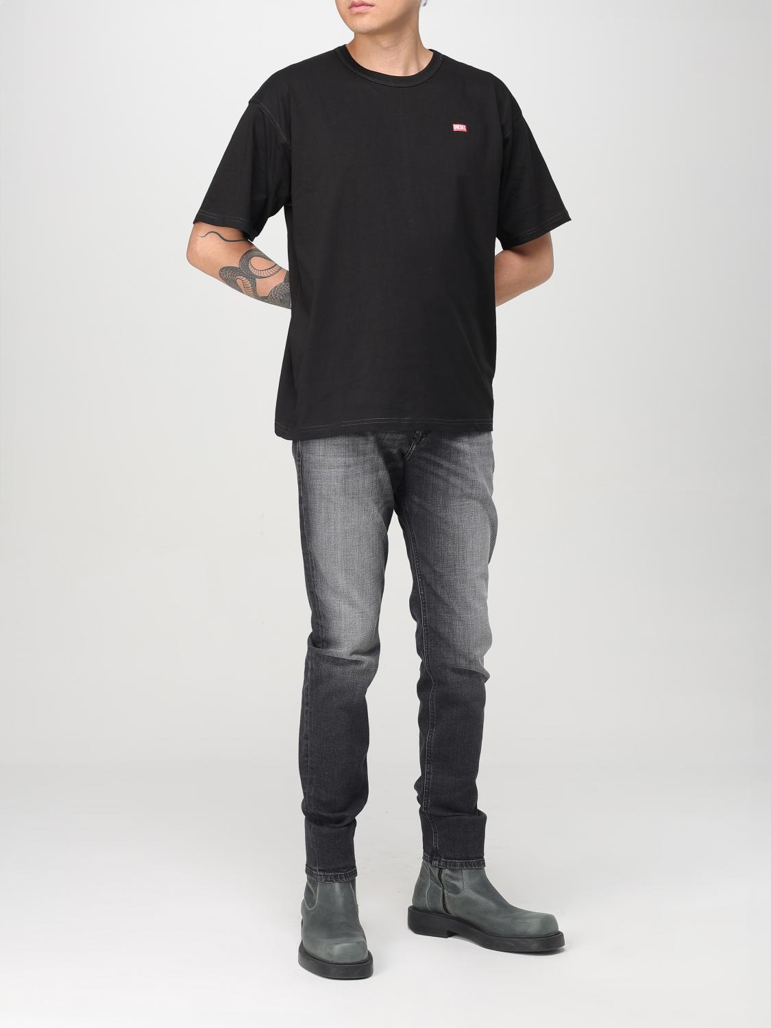 DIESEL T-SHIRT: T-shirt men Diesel, Black - Img 2