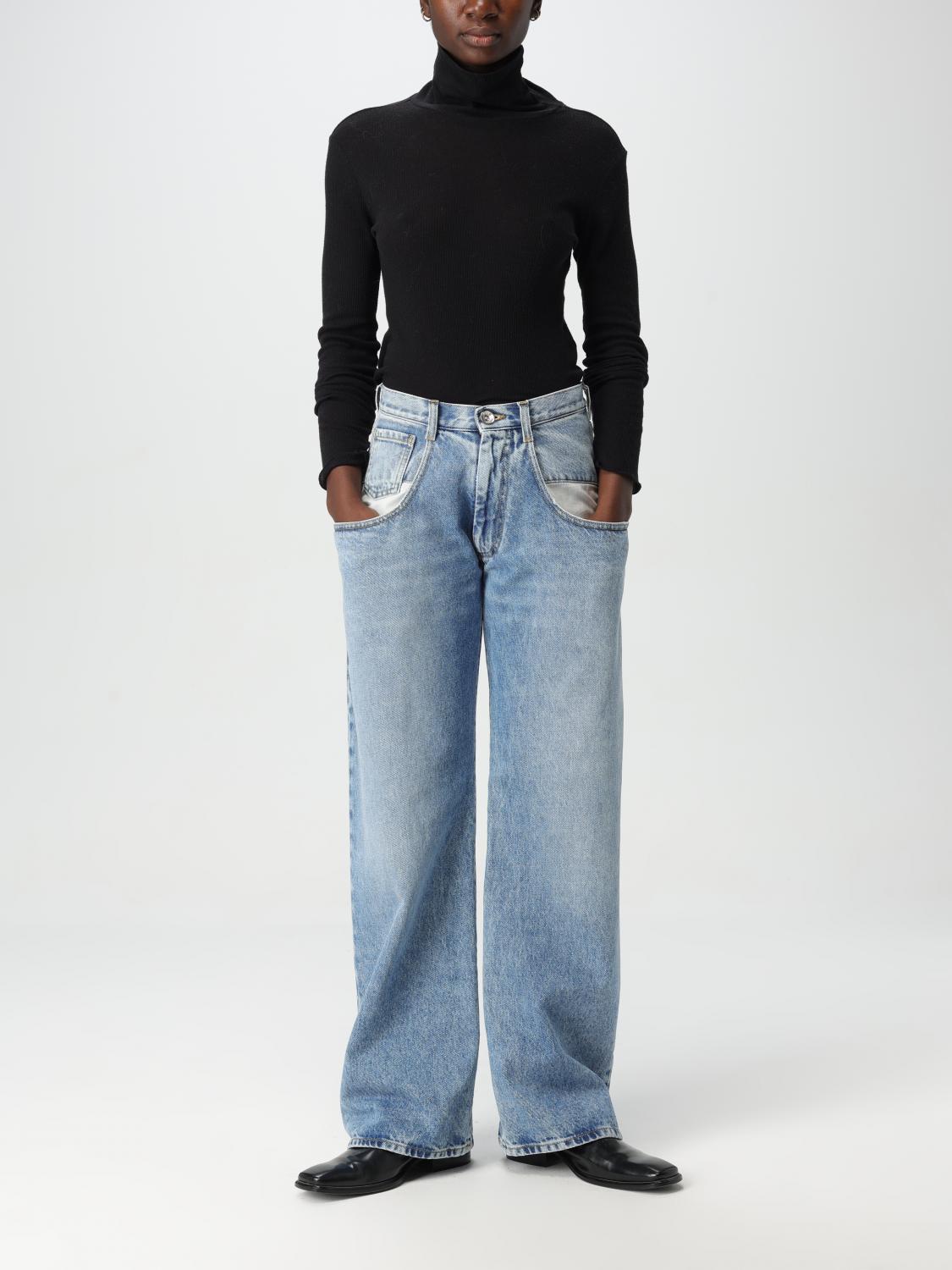 MAISON MARGIELA JEANS: Jeans woman Maison Margiela, Blue - Img 2