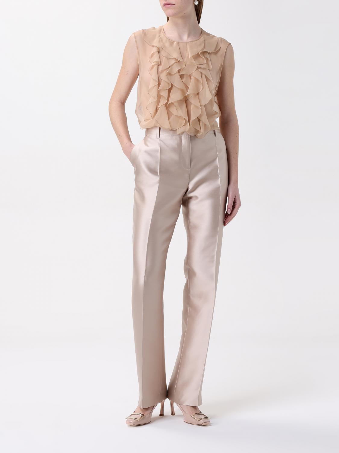 ALBERTA FERRETTI PANTS: Pants woman Alberta Ferretti, Ivory - Img 2