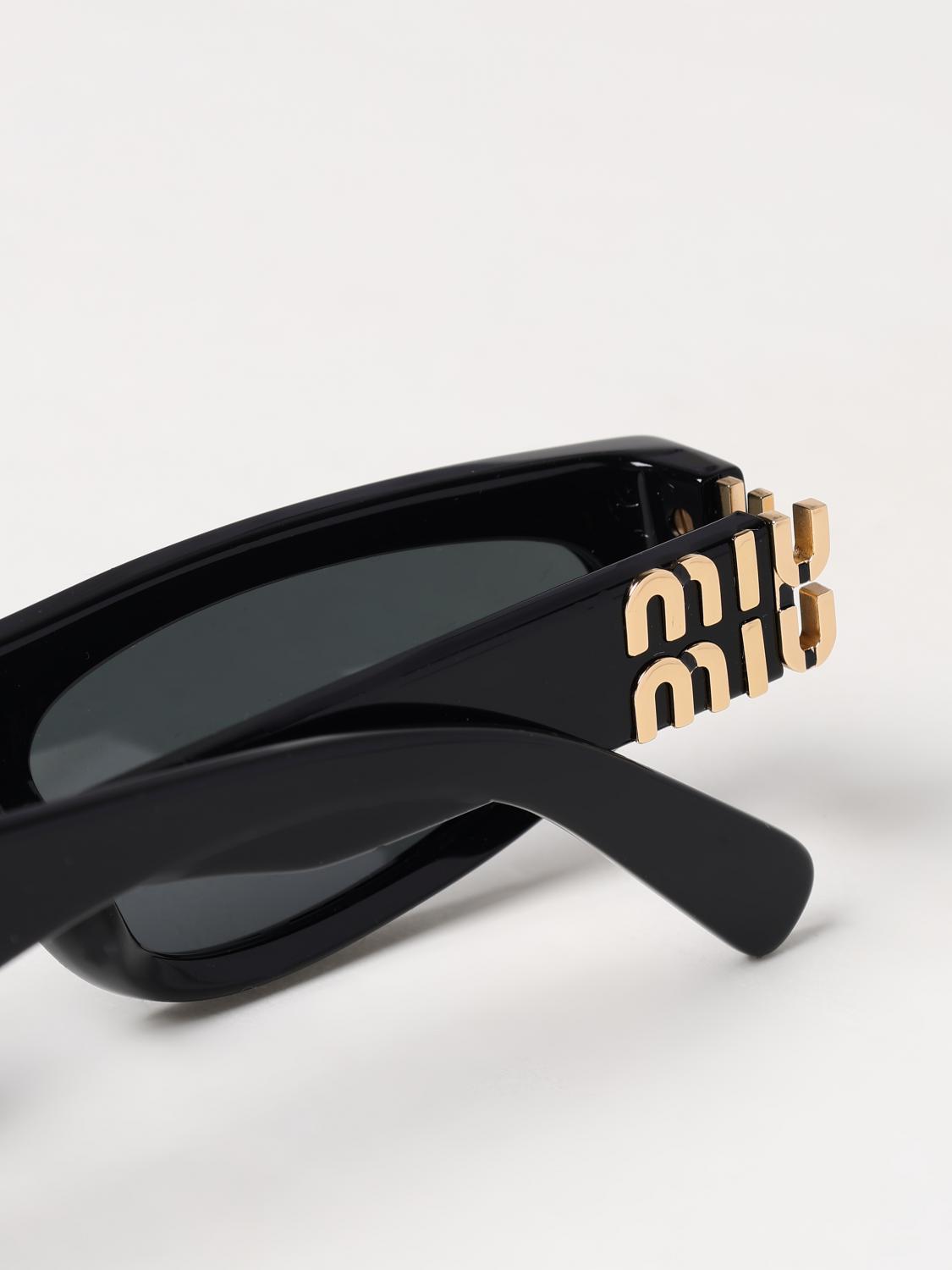 MIU MIU SUNGLASSES: Sunglasses woman Miu Miu, Black - Img 4