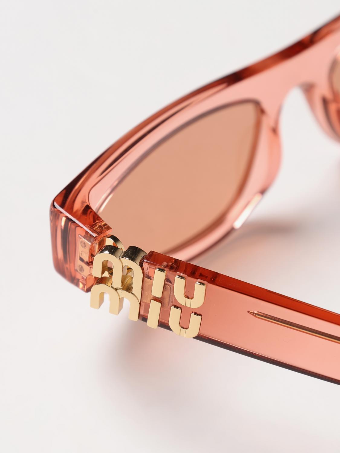 MIU MIU OCCHIALI DA SOLE: Occhiali da sole donna Miu Miu, Rosa - Img 4