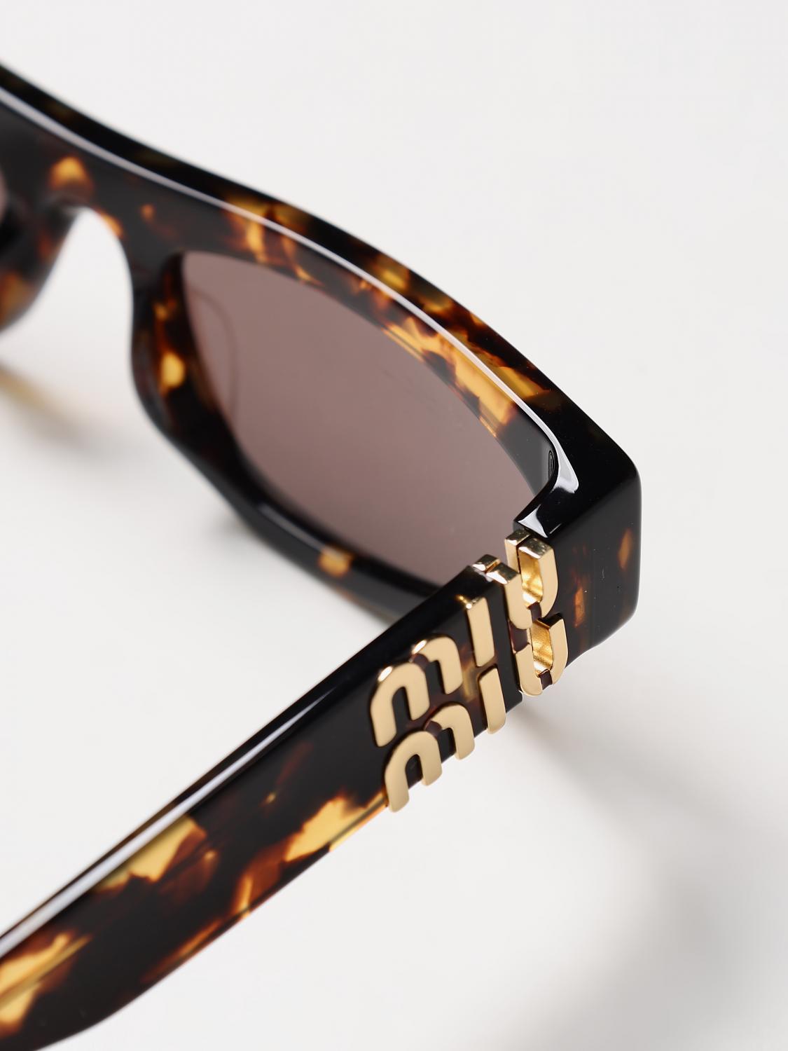 MIU MIU SUNGLASSES: Sunglasses woman Miu Miu, Brown - Img 4