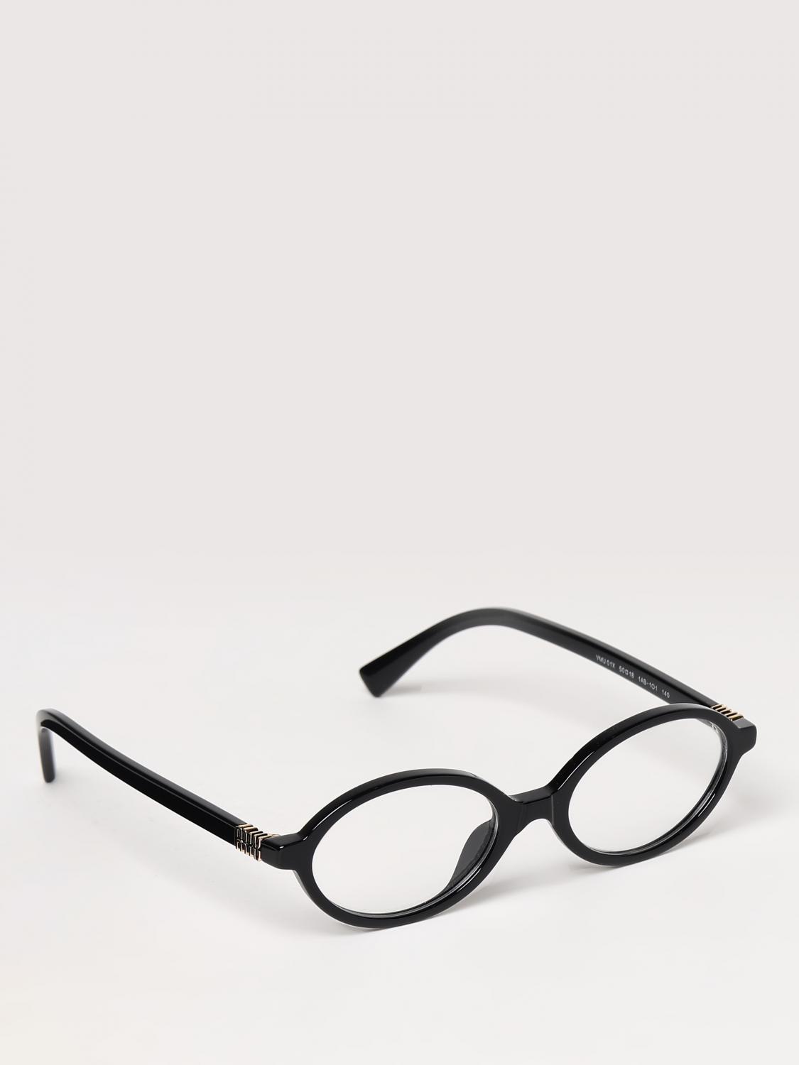 メガネ MIU MIU Woman Optical frames Black 01XV 1AB1O1 Miu Miu MU 01XV (1AB1O1) SMU01XV MU01XV1AB1O1 Eyeglasses