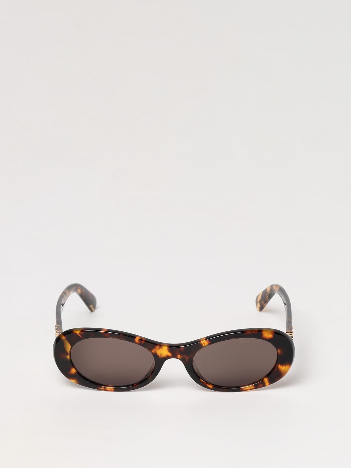 MIU MIU 선글라스: 선글라스 여성 Miu Miu, 브라운 - Img 2