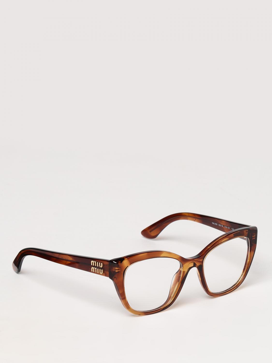 MIU MIU OPTICAL FRAMES: Optical frames woman Miu Miu, Beige - Img 1