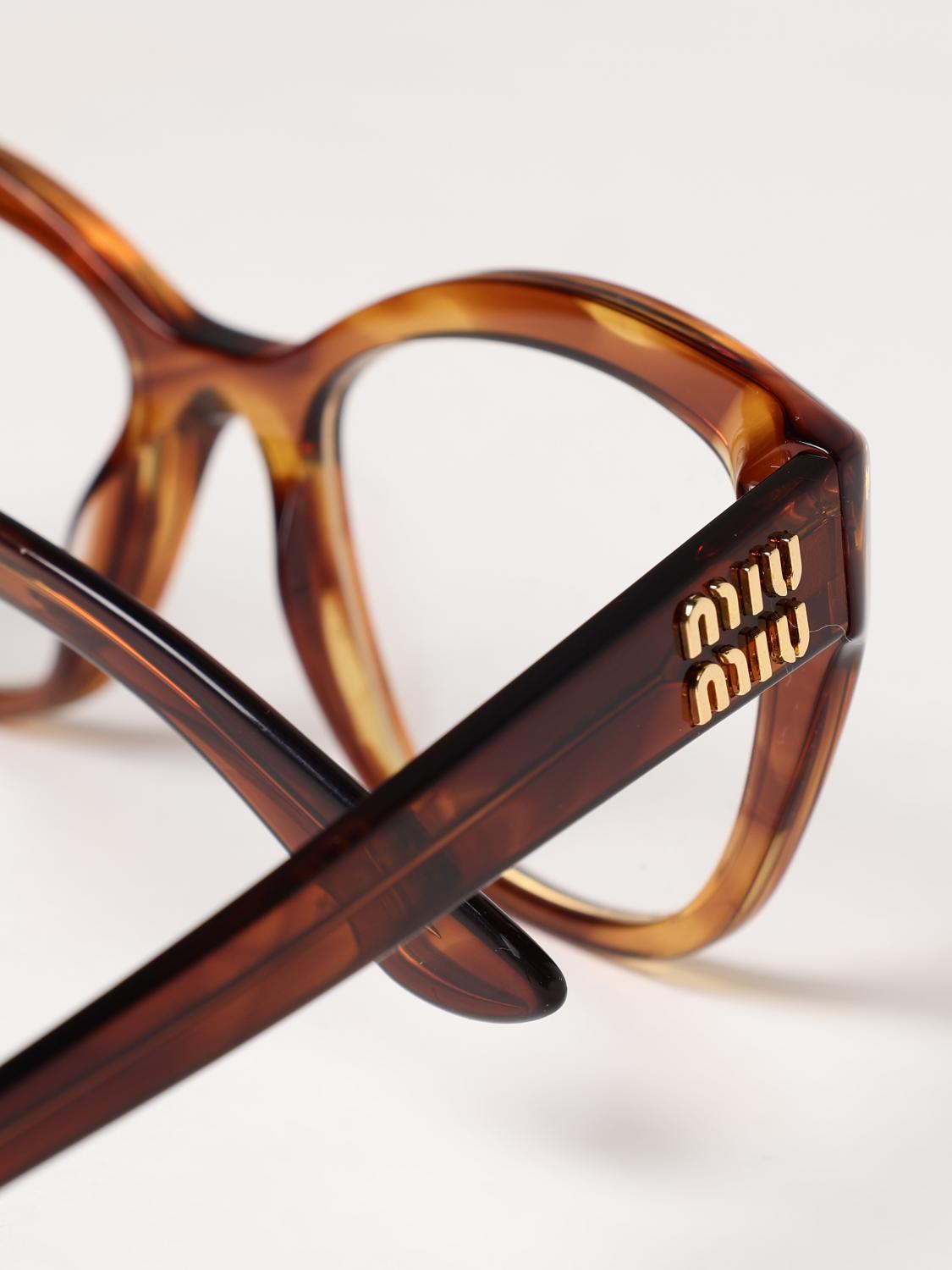 MIU MIU OPTICAL FRAMES: Optical frames woman Miu Miu, Beige - Img 4