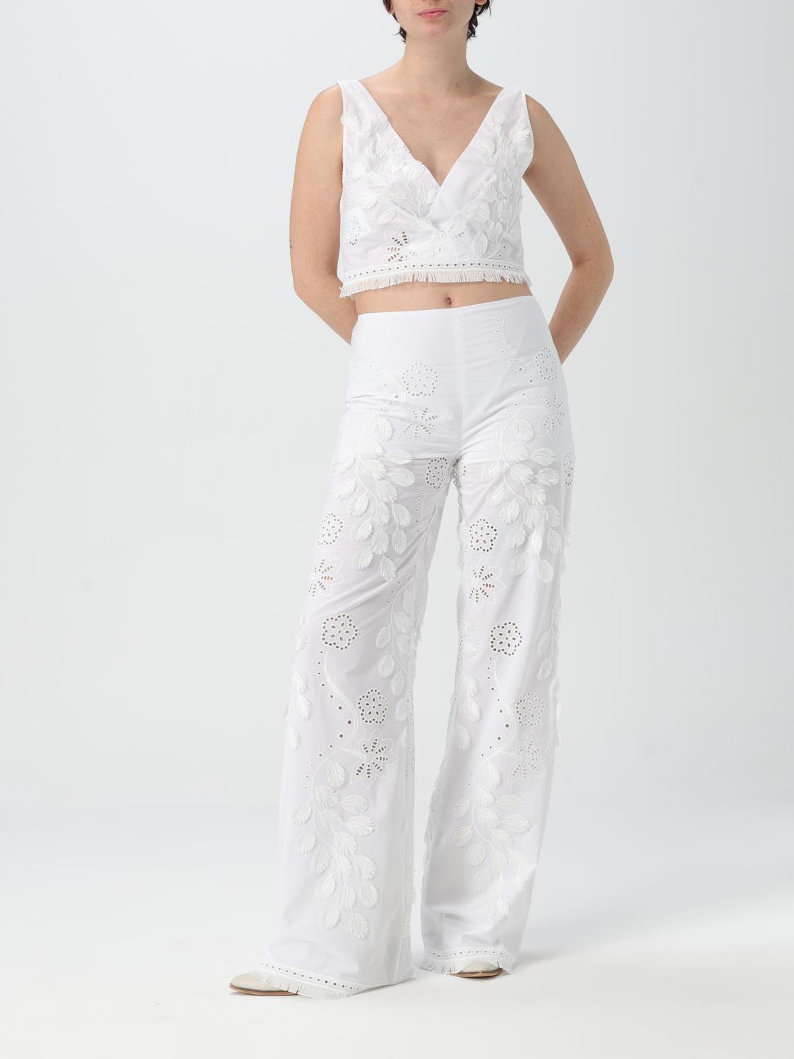 ALBERTA FERRETTI PANTS: Pants woman Alberta Ferretti, White - Img 2