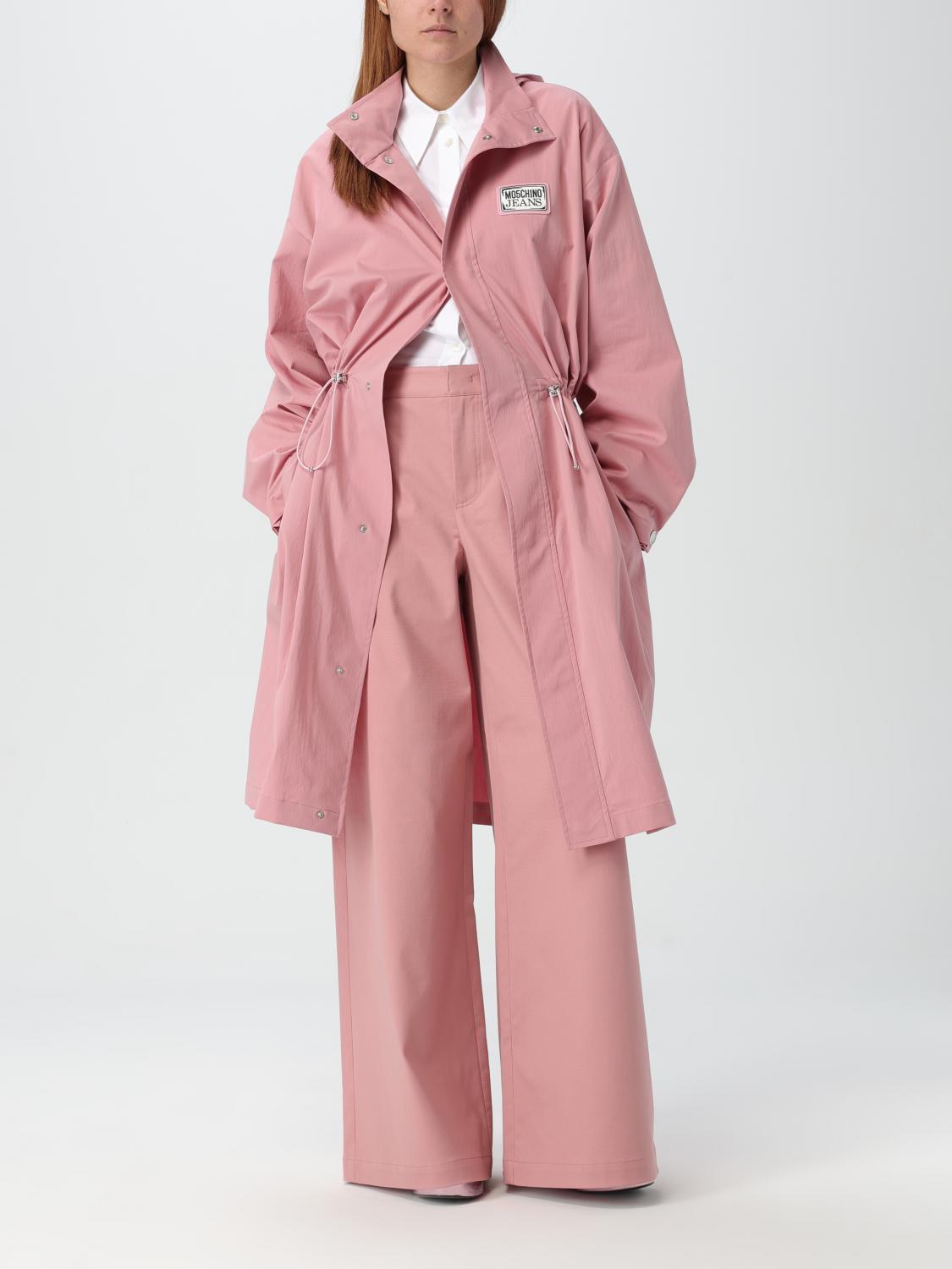 MOSCHINO JEANS CAPPOTTO: Giacca Moschino Jeans in misto cotone , Rosa - Img 2