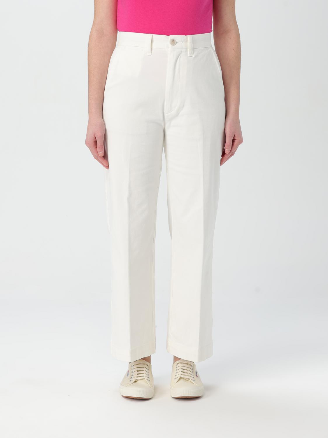 POLO RALPH LAUREN PANTS: Pants woman Polo Ralph Lauren, White - Img 1