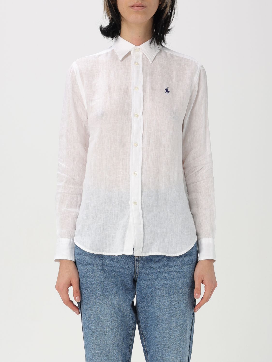 POLO RALPH LAUREN SHIRT: Shirt woman Polo Ralph Lauren, White - Img 1