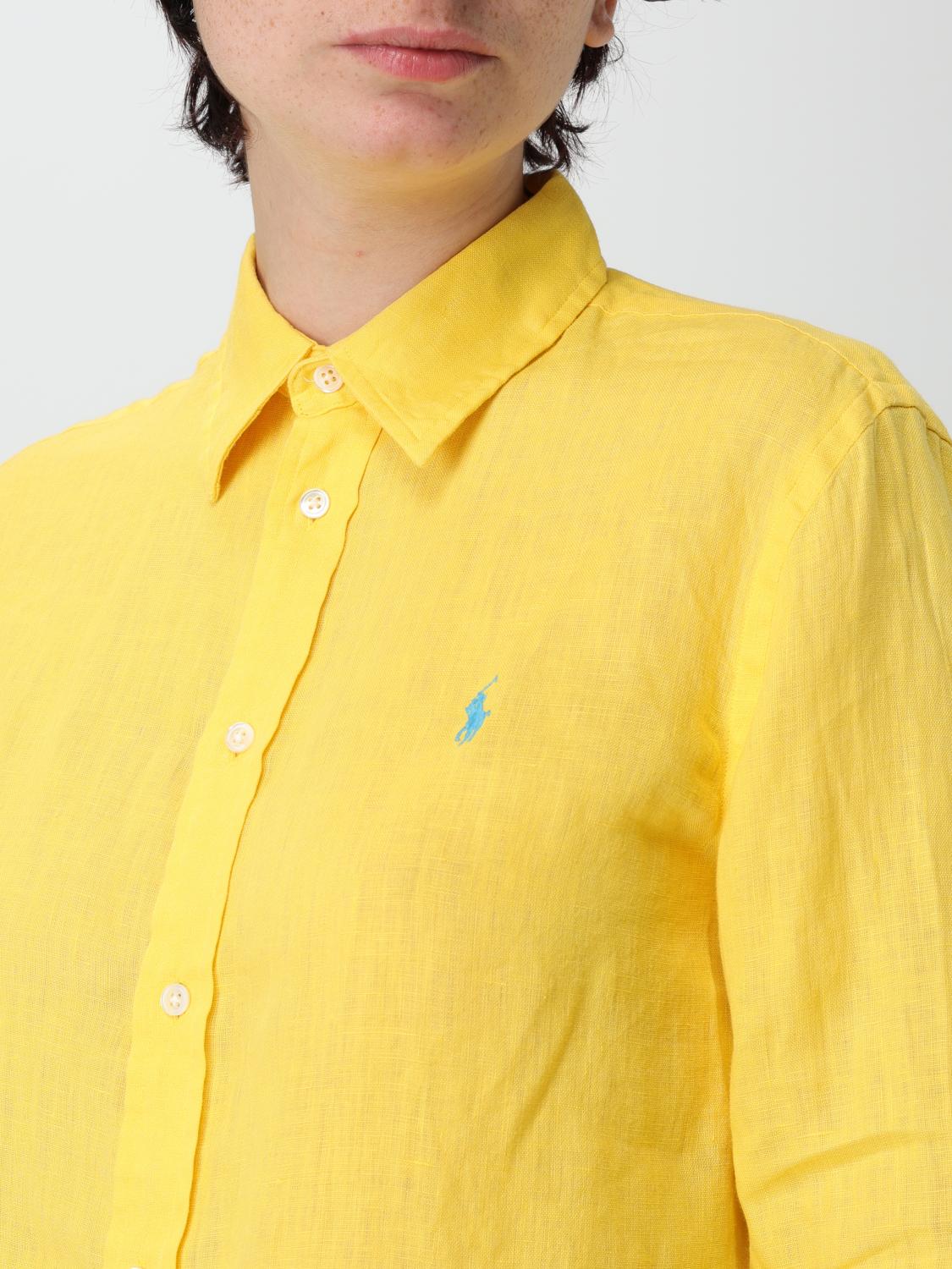 POLO RALPH LAUREN SHIRT: Shirt woman Polo Ralph Lauren, Yellow - Img 3