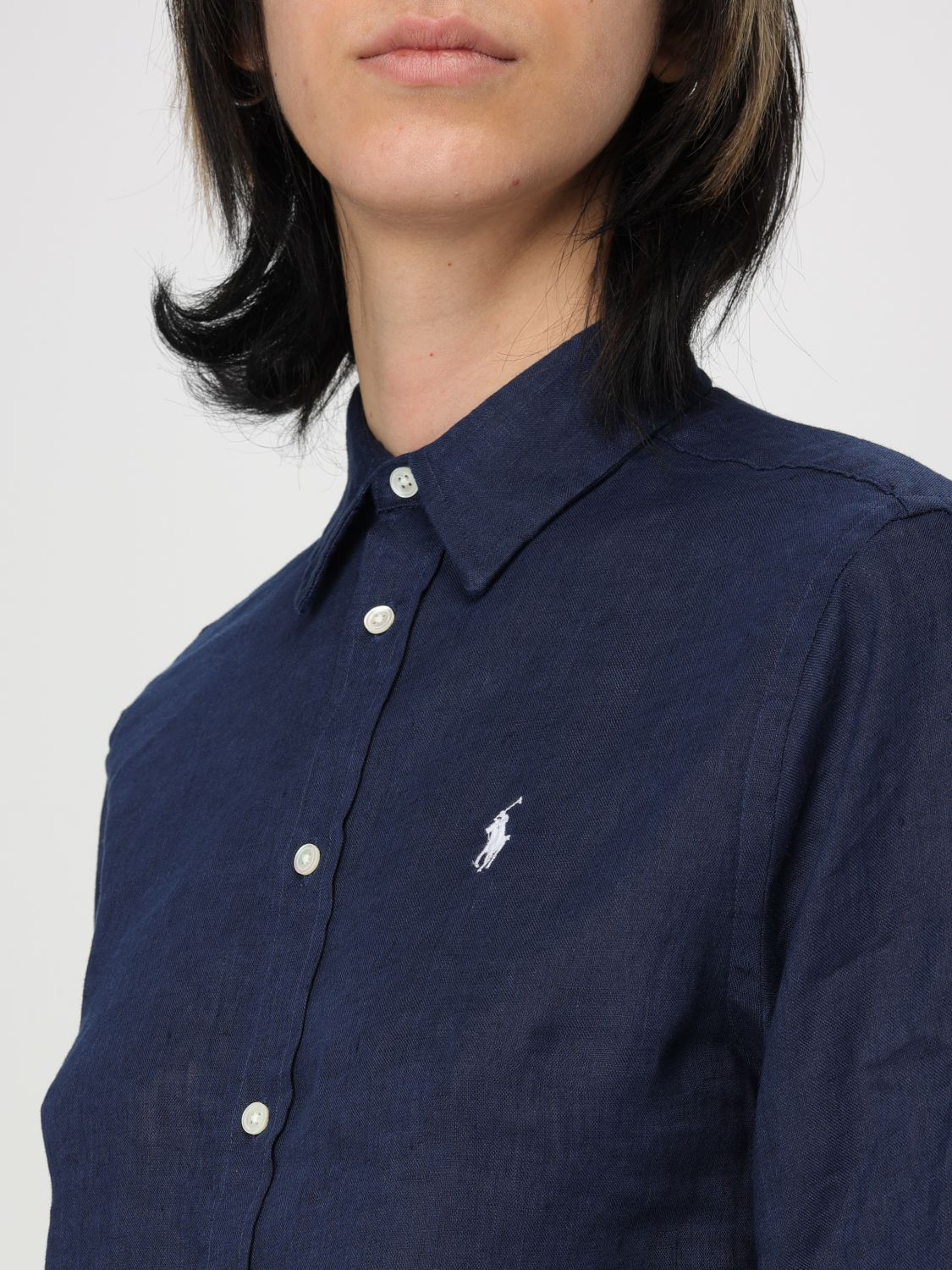 POLO RALPH LAUREN SHIRT: Shirt woman Polo Ralph Lauren, Blue - Img 3