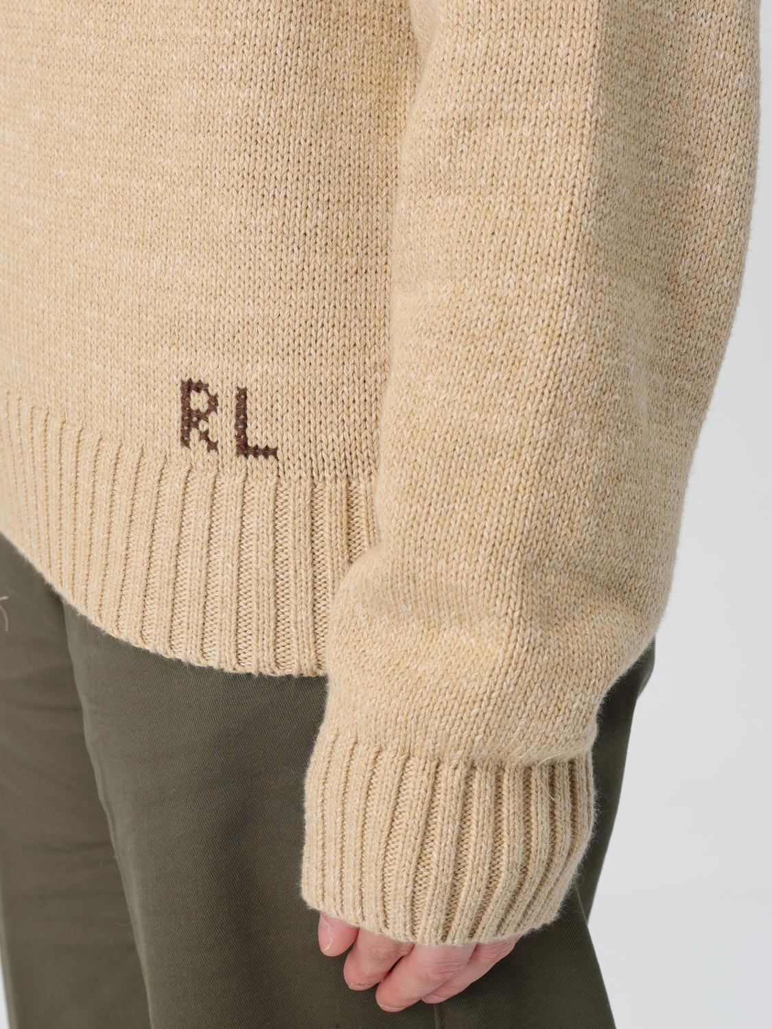 POLO RALPH LAUREN MAGLIA: Pullover Polo Ralph Lauren in cotone con logo , Sabbia - Img 3