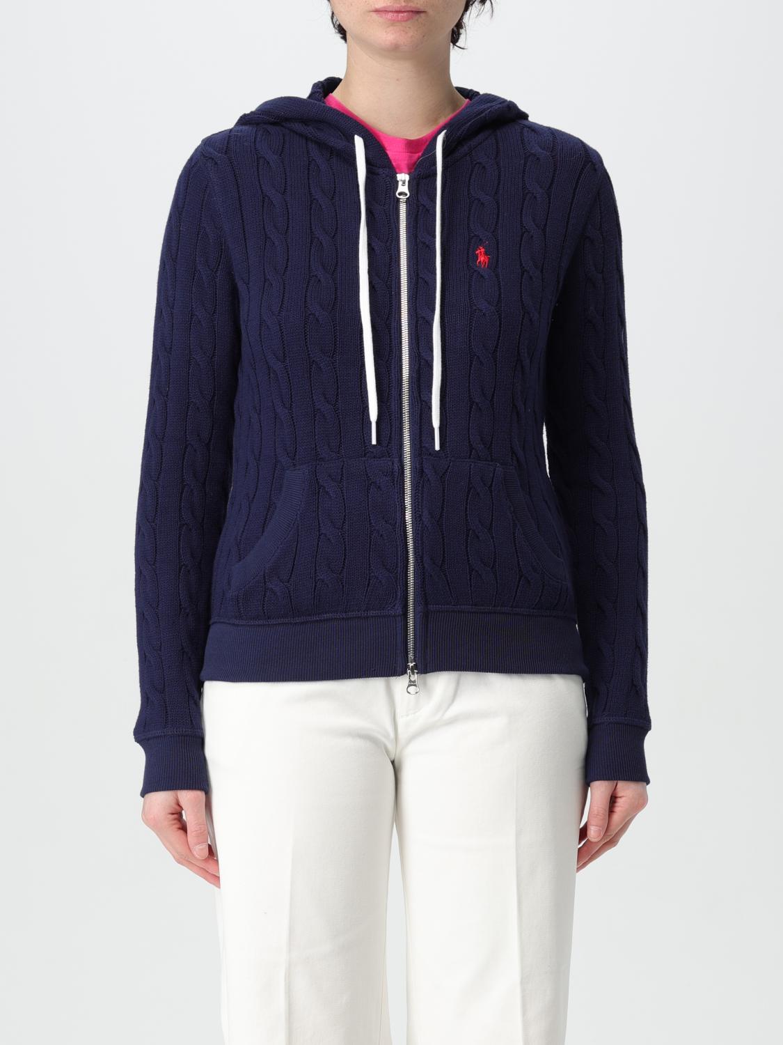 POLO RALPH LAUREN SWEATSHIRT: Sweatshirt woman Polo Ralph Lauren, Blue - Img 1