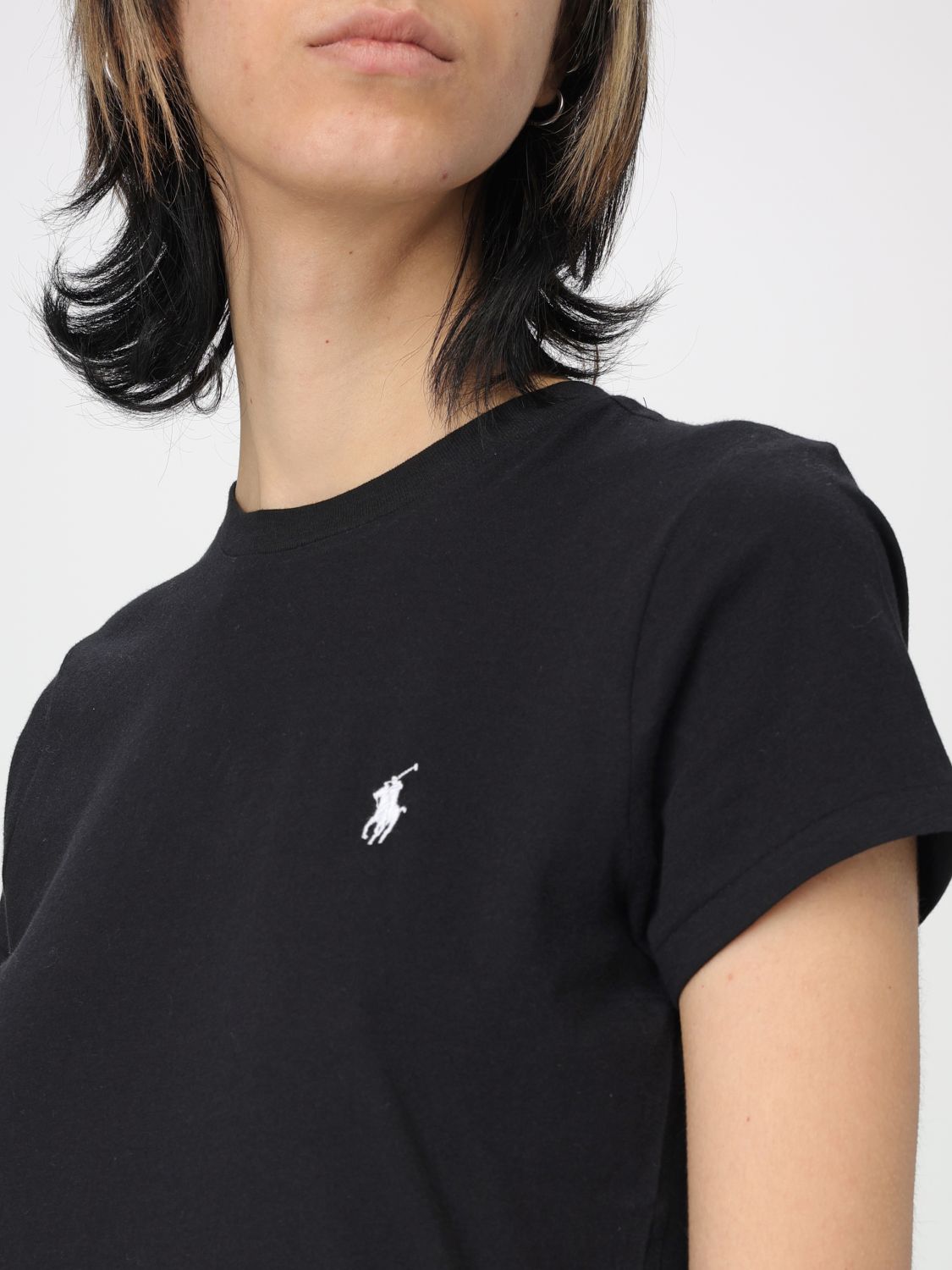 POLO RALPH LAUREN T-SHIRT: T-shirt woman Polo Ralph Lauren, Black - Img 3