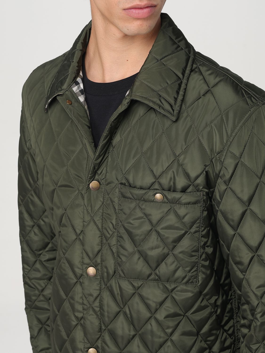 BURBERRY JACKE: Jacke herren Burberry, Grün - Img 4