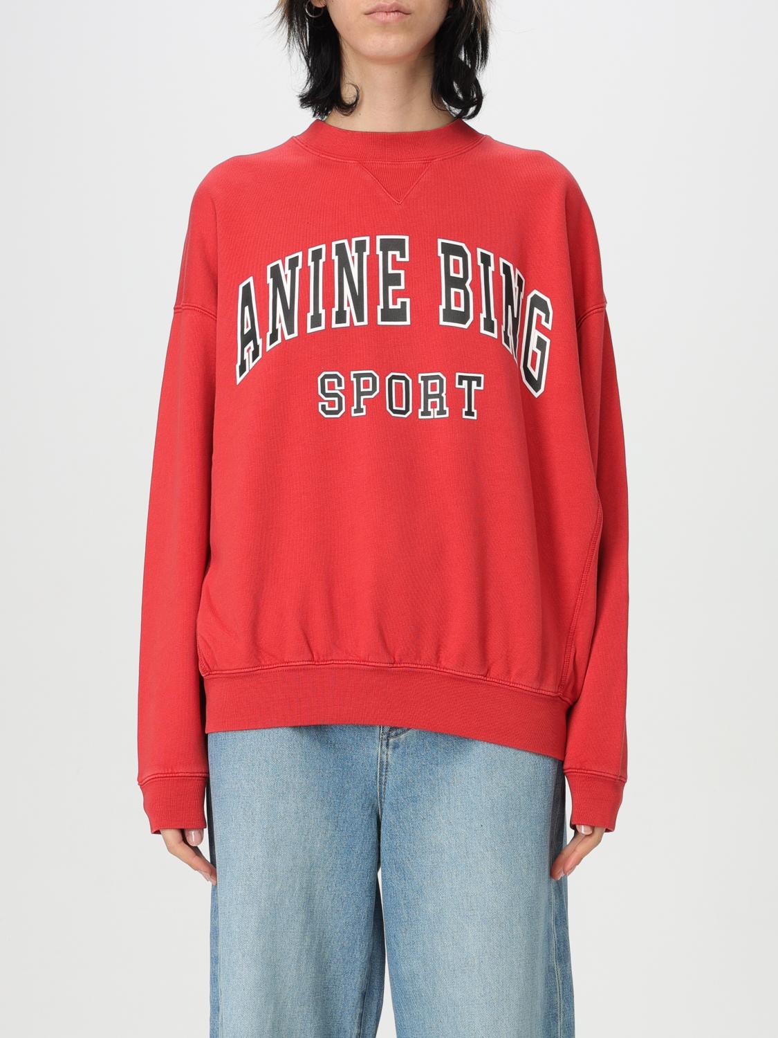 ANINE BING SWEATSHIRT: Sweatshirt woman Anine Bing, Red - Img 1