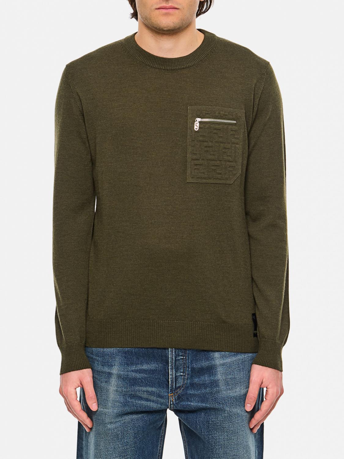 FENDI SWEATER: Sweater men Fendi, Green - Img 1