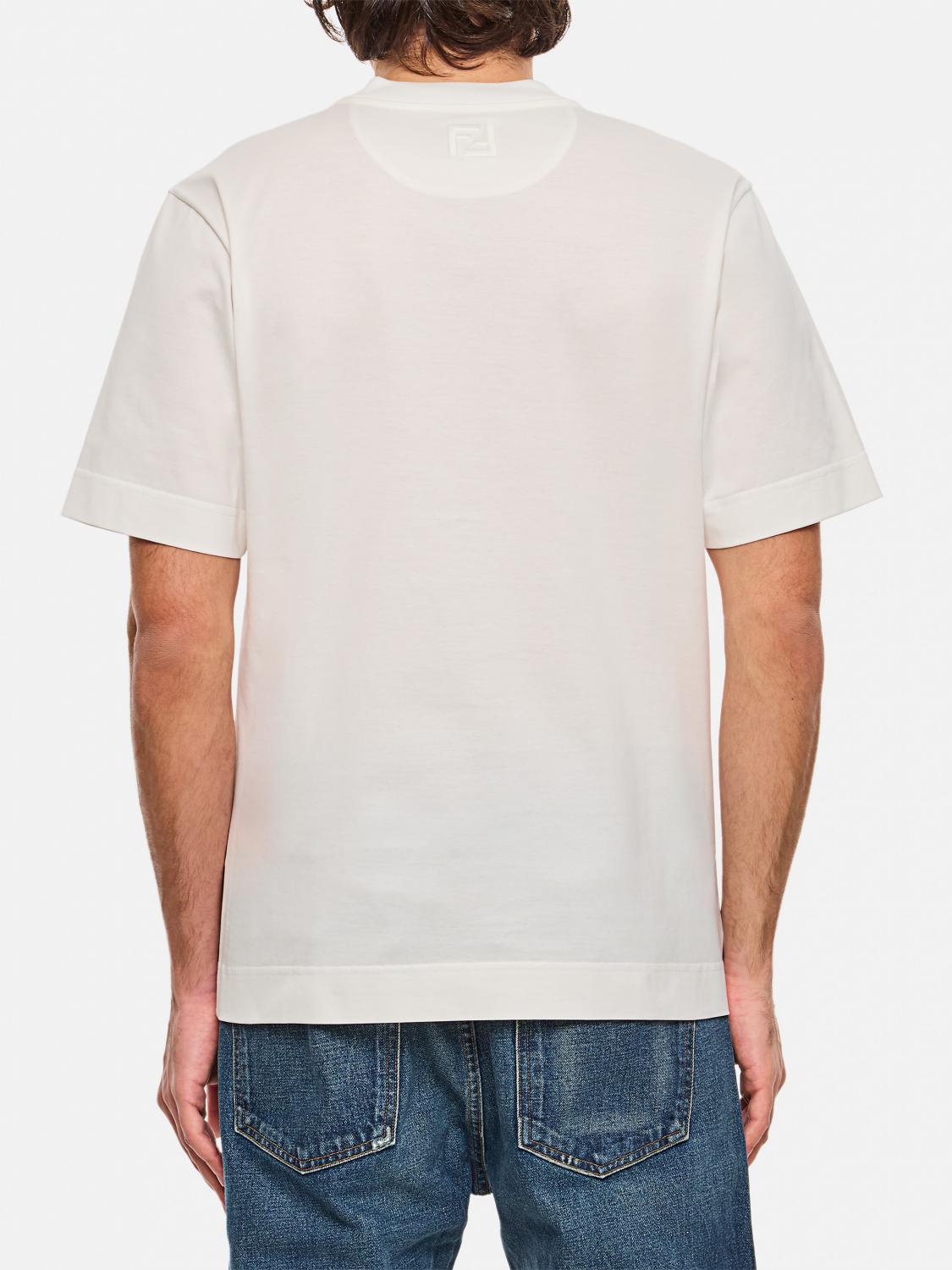 FENDI CAMISETA: Camiseta hombre Fendi, Blanco - Img 3