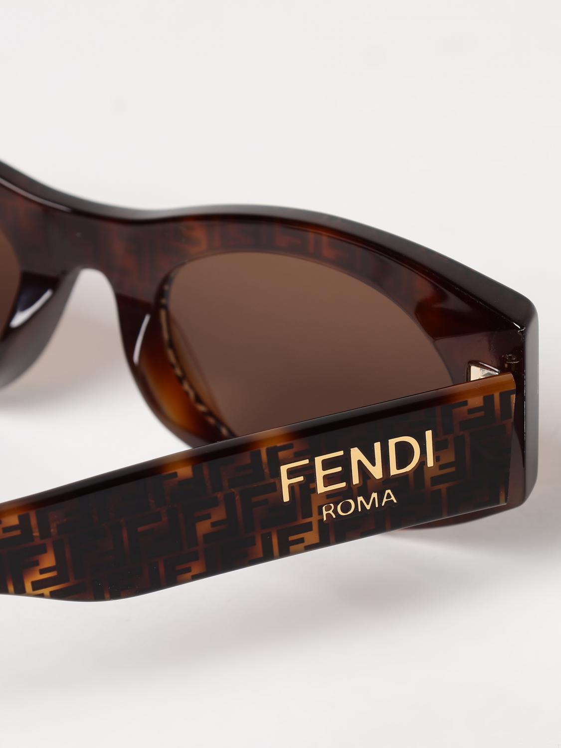 FENDI OCCHIALI DA SOLE: Occhiali da sole donna Fendi, Marrone - Img 4