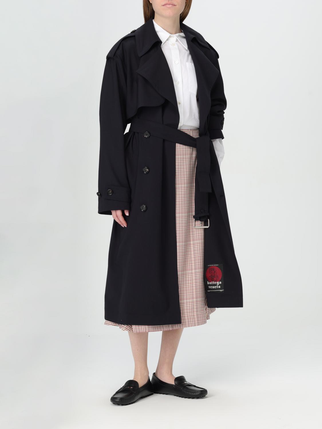 BOTTEGA VENETA CHAQUETA: Abrigo mujer Bottega Veneta, Azul Oscuro - Img 2