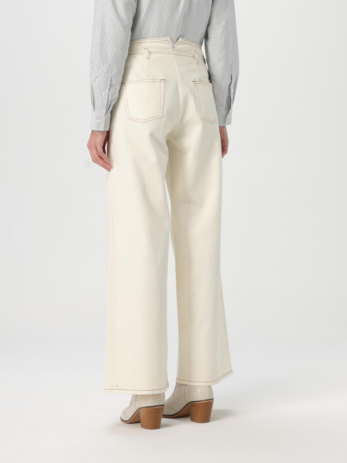 ETRO PANTALON: Pantalon femme Etro, Jaune Crème - Img 3