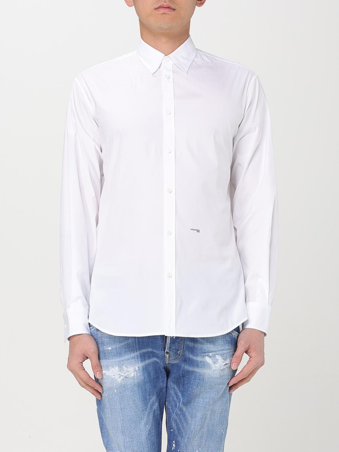 DSQUARED2 CAMICIA: Camicia Dsquared2 in popeline , Bianco - Img 1