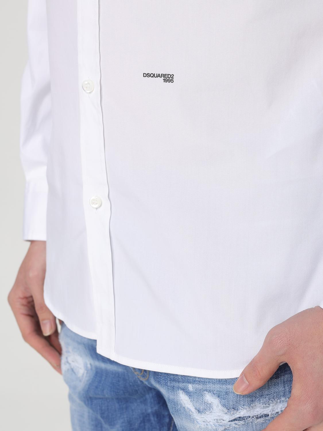 DSQUARED2 CAMICIA: Camicia Dsquared2 in popeline , Bianco - Img 3