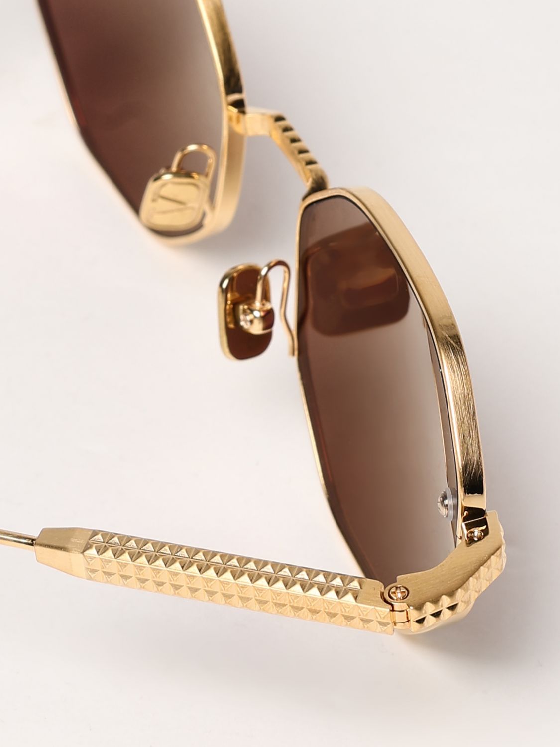 VALENTINO SUNGLASSES: Sunglasses woman Valentino, Gold - Img 4