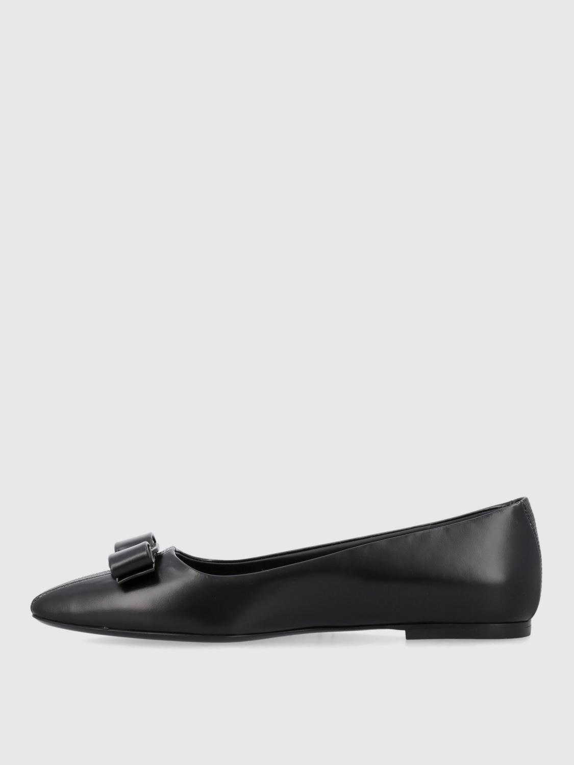 FERRAGAMO FLAT SHOES: Flat shoes woman Ferragamo, Black - Img 3