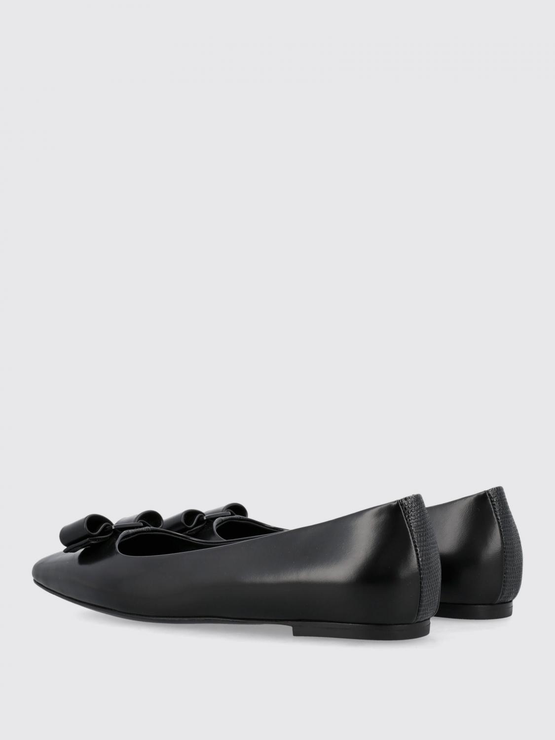 FERRAGAMO FLAT SHOES: Flat shoes woman Ferragamo, Black - Img 4