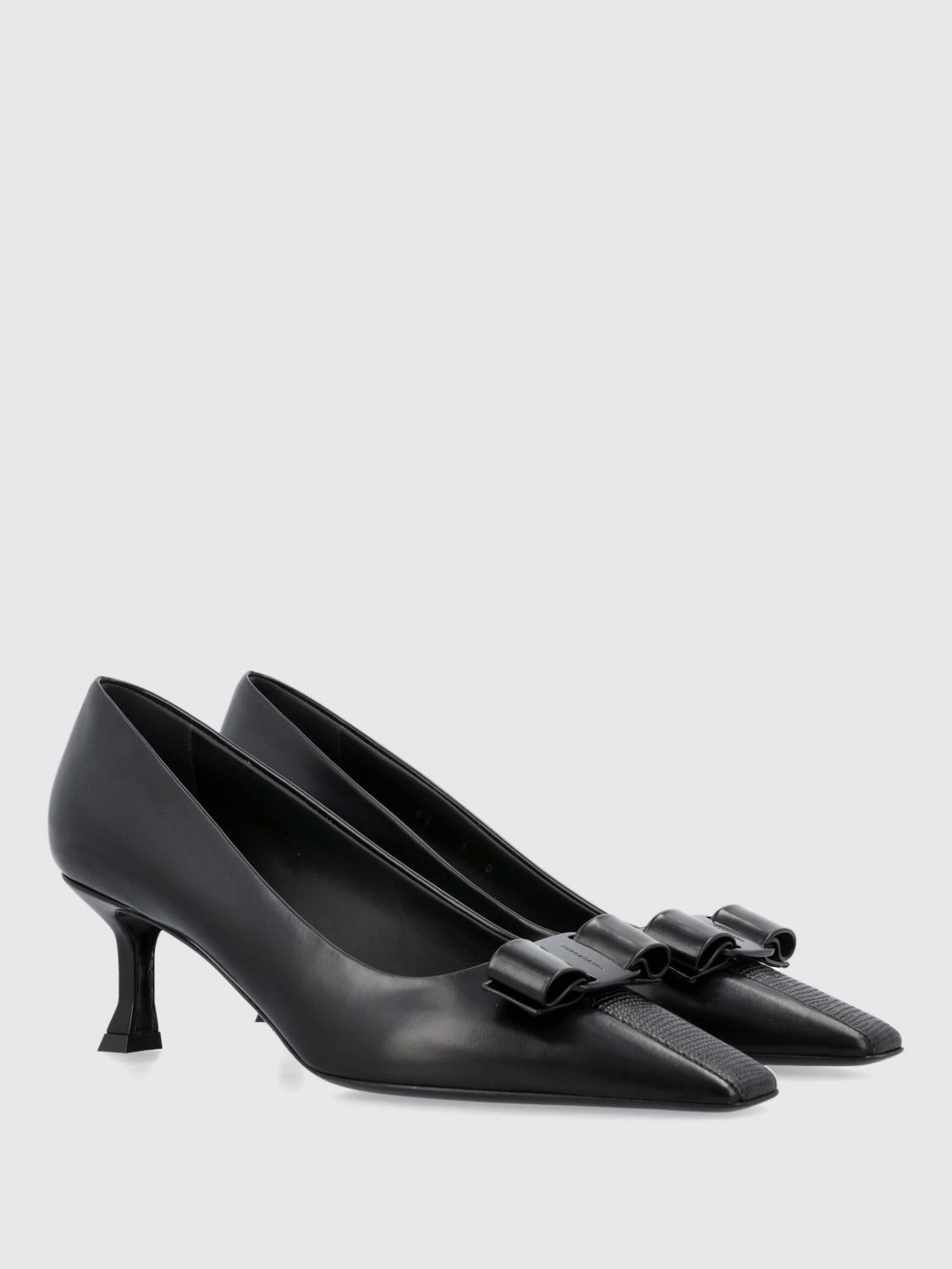 FERRAGAMO FLAT SHOES: Flat shoes woman Ferragamo, Black - Img 2