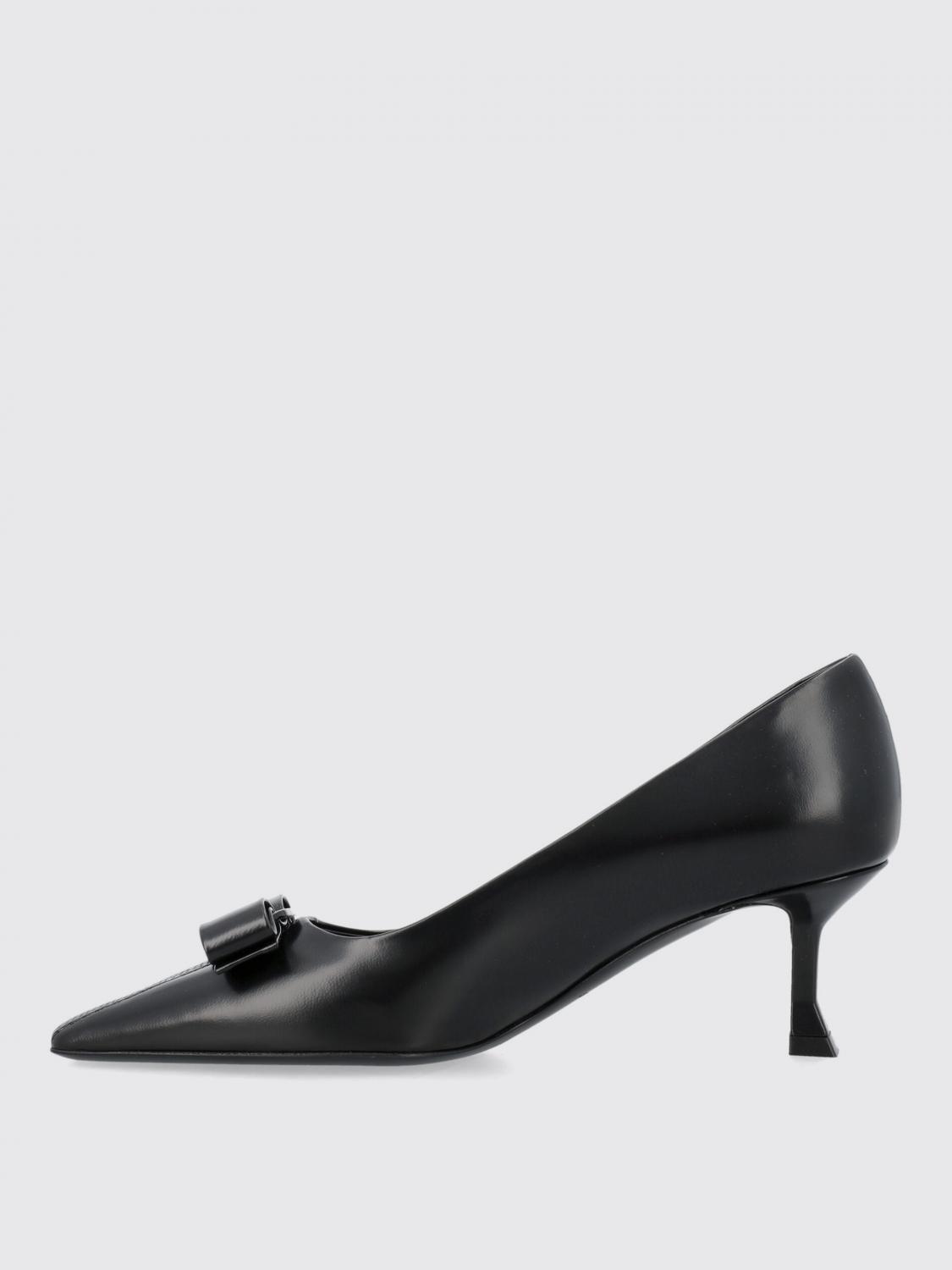 FERRAGAMO FLAT SHOES: Flat shoes woman Ferragamo, Black - Img 3