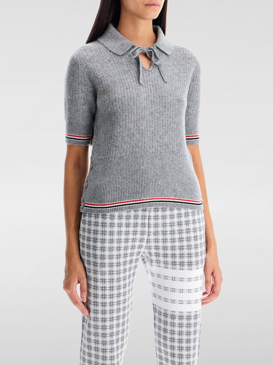 THOM BROWNE MAGLIA: Maglia di lana Thom Browne, Grigio - Img 1