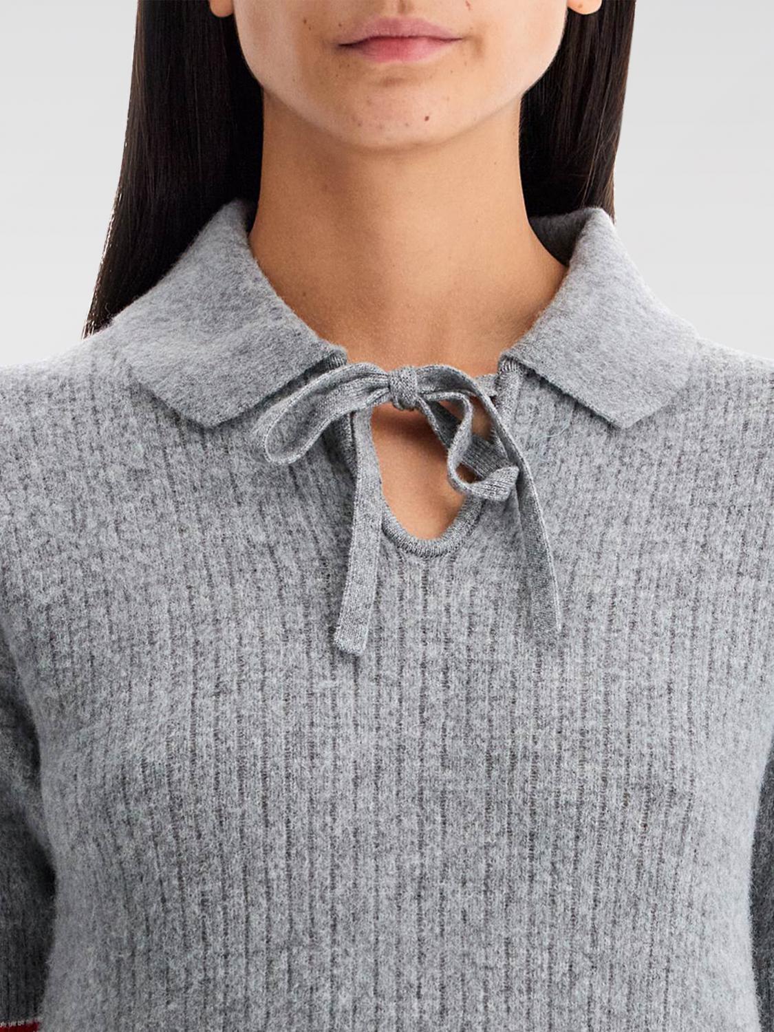 THOM BROWNE MAGLIA: Maglia di lana Thom Browne, Grigio - Img 3