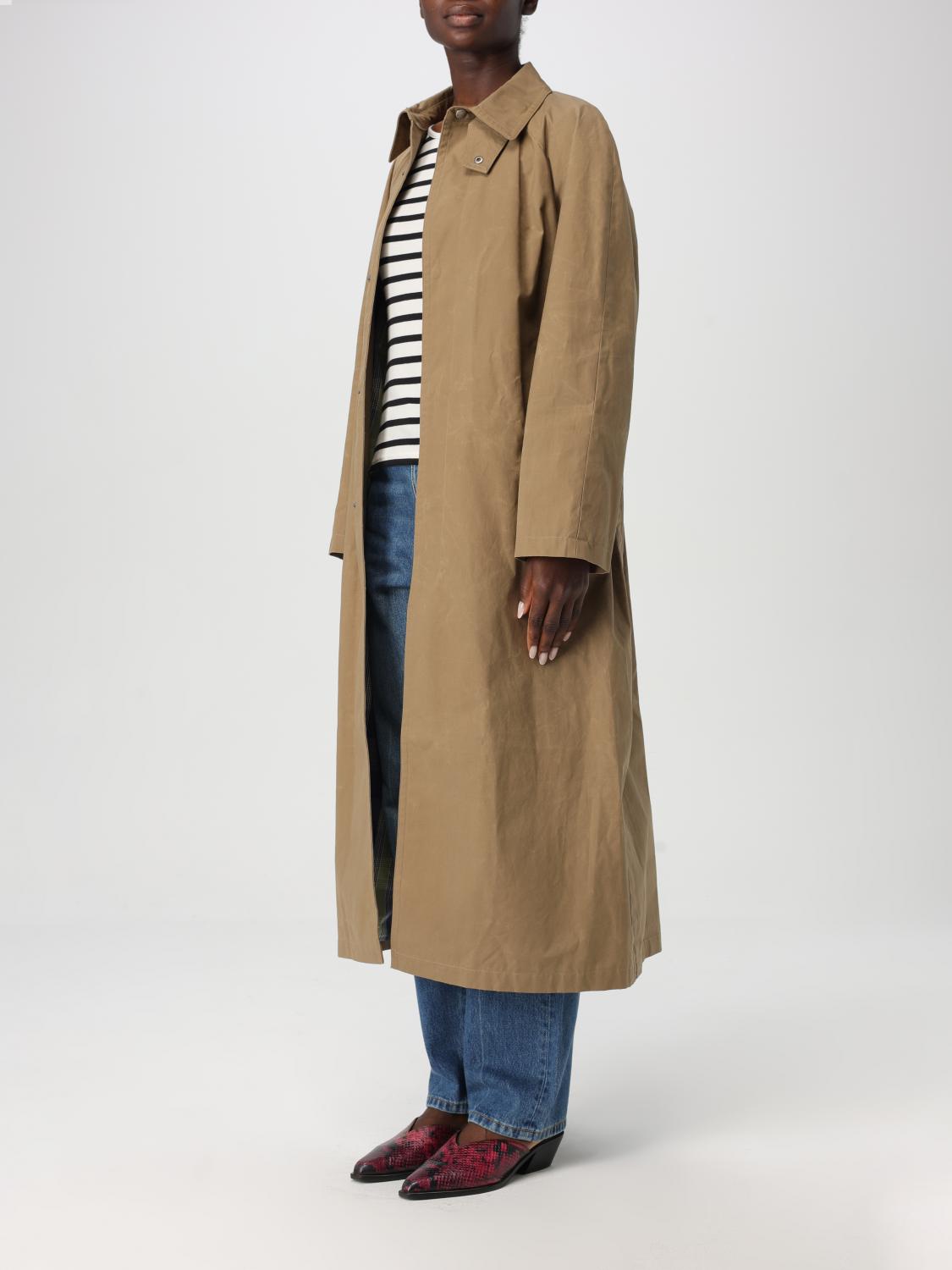 A.P.C. COAT: Coat woman A.P.C., Beige - Img 4