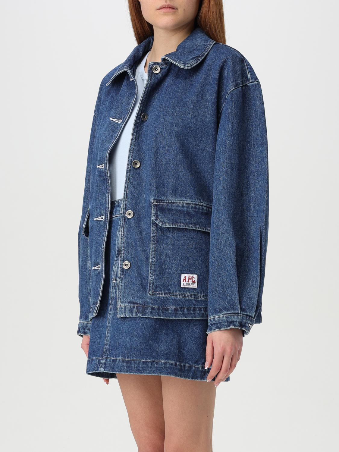 A.P.C. JACKET: Jacket woman A.P.C., Blue - Img 4