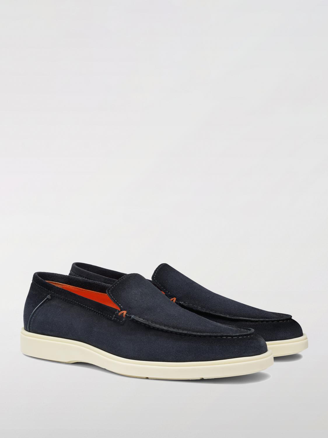 SANTONI MOCASINES: Mocasines hombre Santoni, Azul Oscuro - Img 2