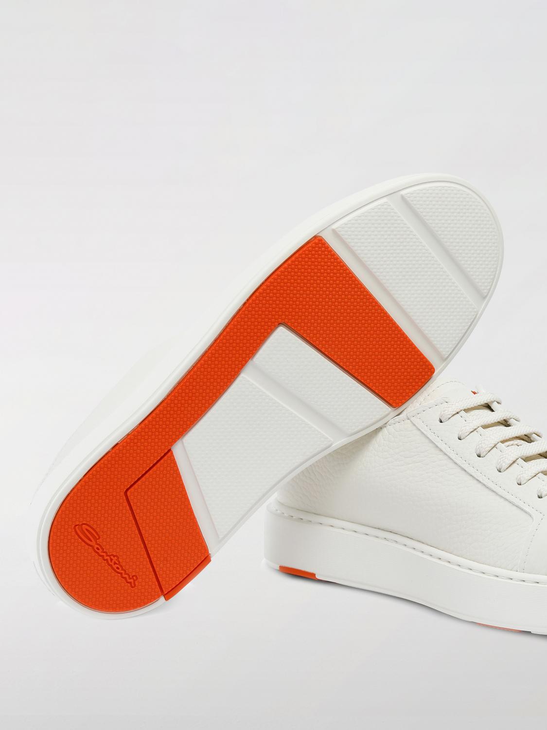 SANTONI SNEAKERS: Sneakers men Santoni, White - Img 4