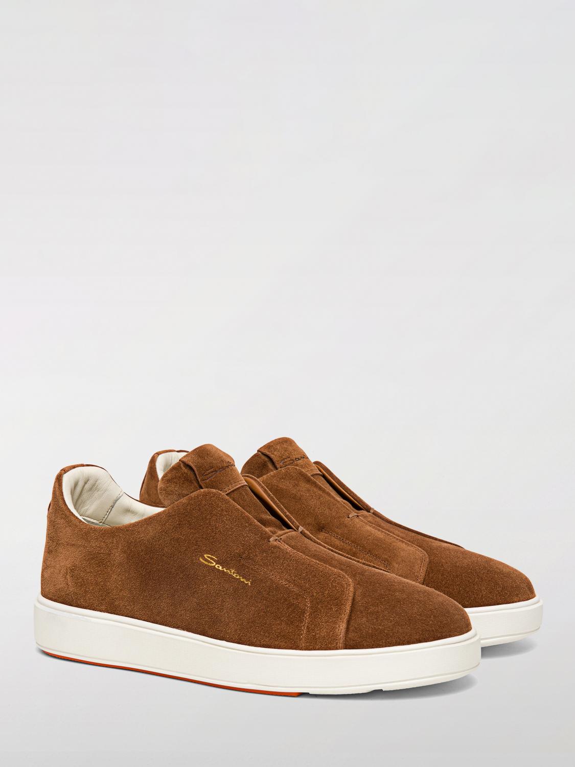 SANTONI SNEAKERS: Sneakers men Santoni, Brown - Img 2