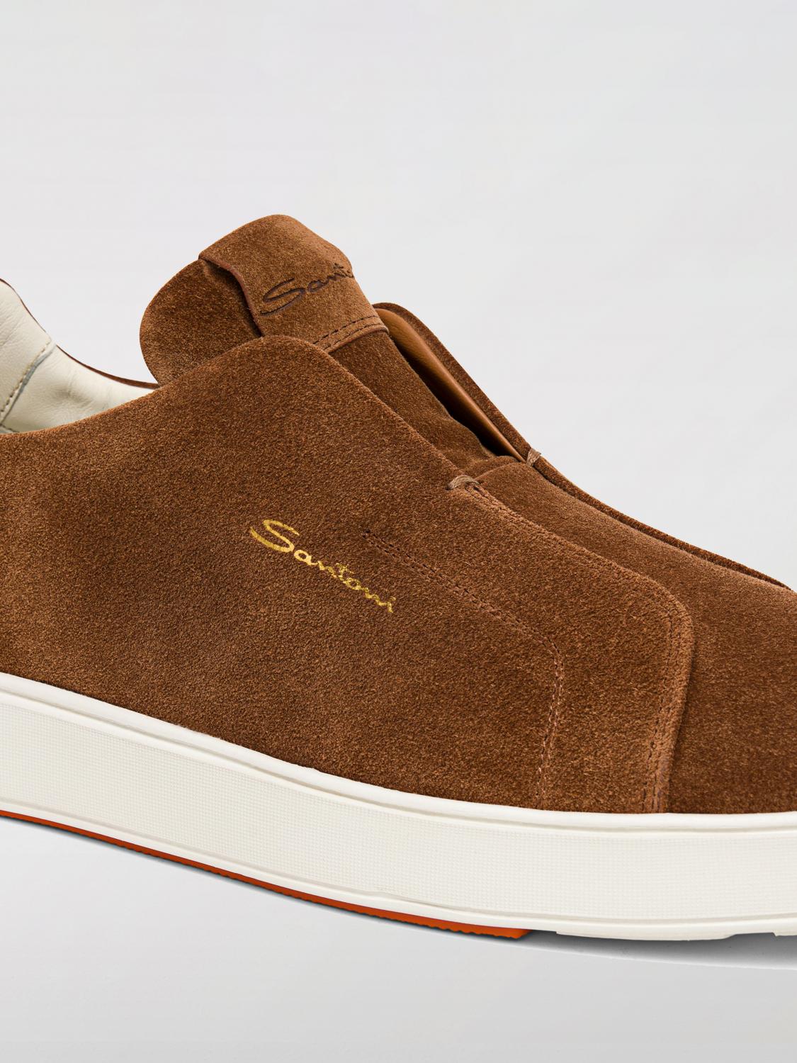 SANTONI SNEAKERS: Sneakers men Santoni, Brown - Img 3