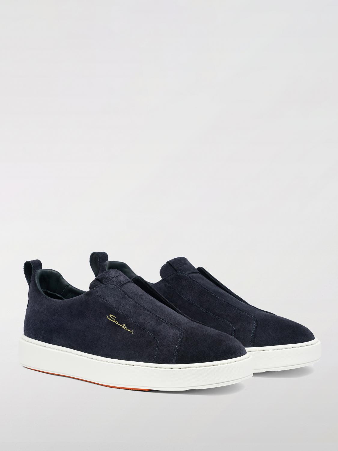 SANTONI SNEAKERS: Sneakers men Santoni, Blue - Img 2