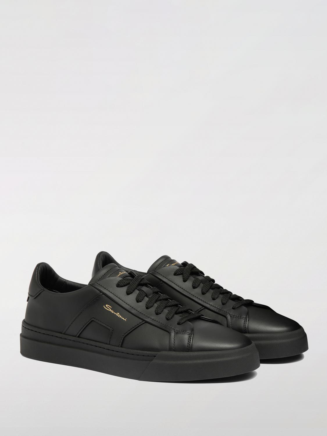 SANTONI SNEAKERS: Sneakers men Santoni, Black - Img 2