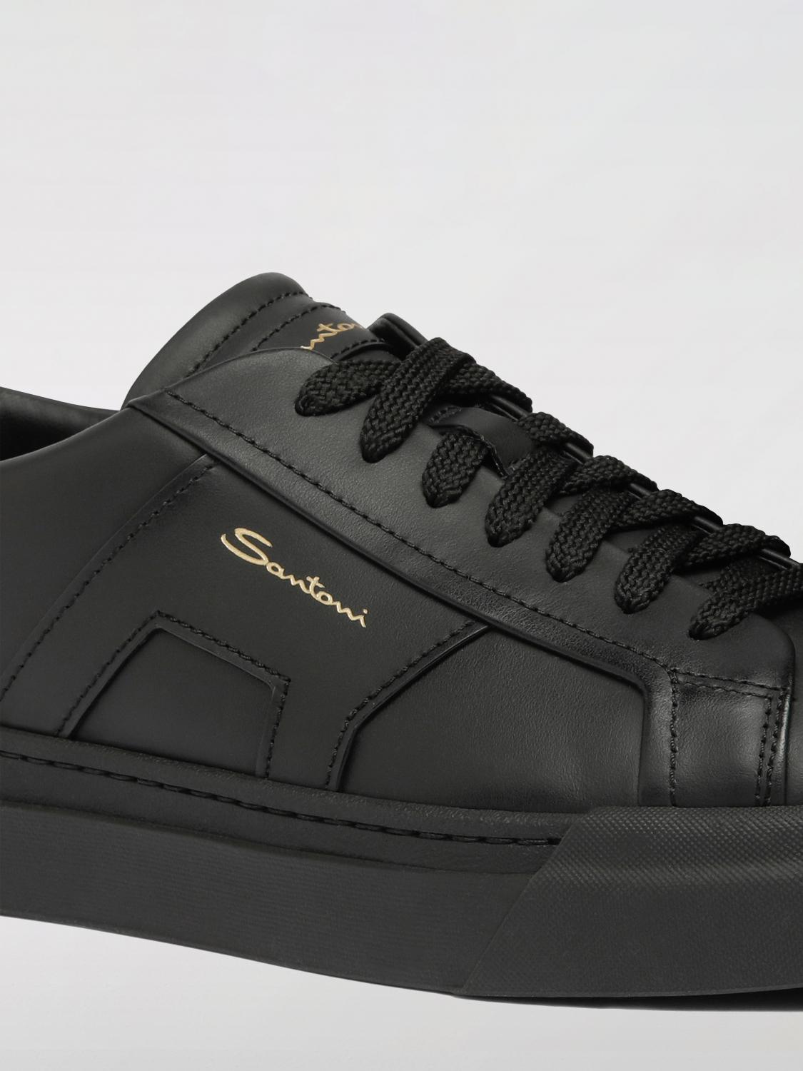 SANTONI SNEAKERS: Sneakers men Santoni, Black - Img 3