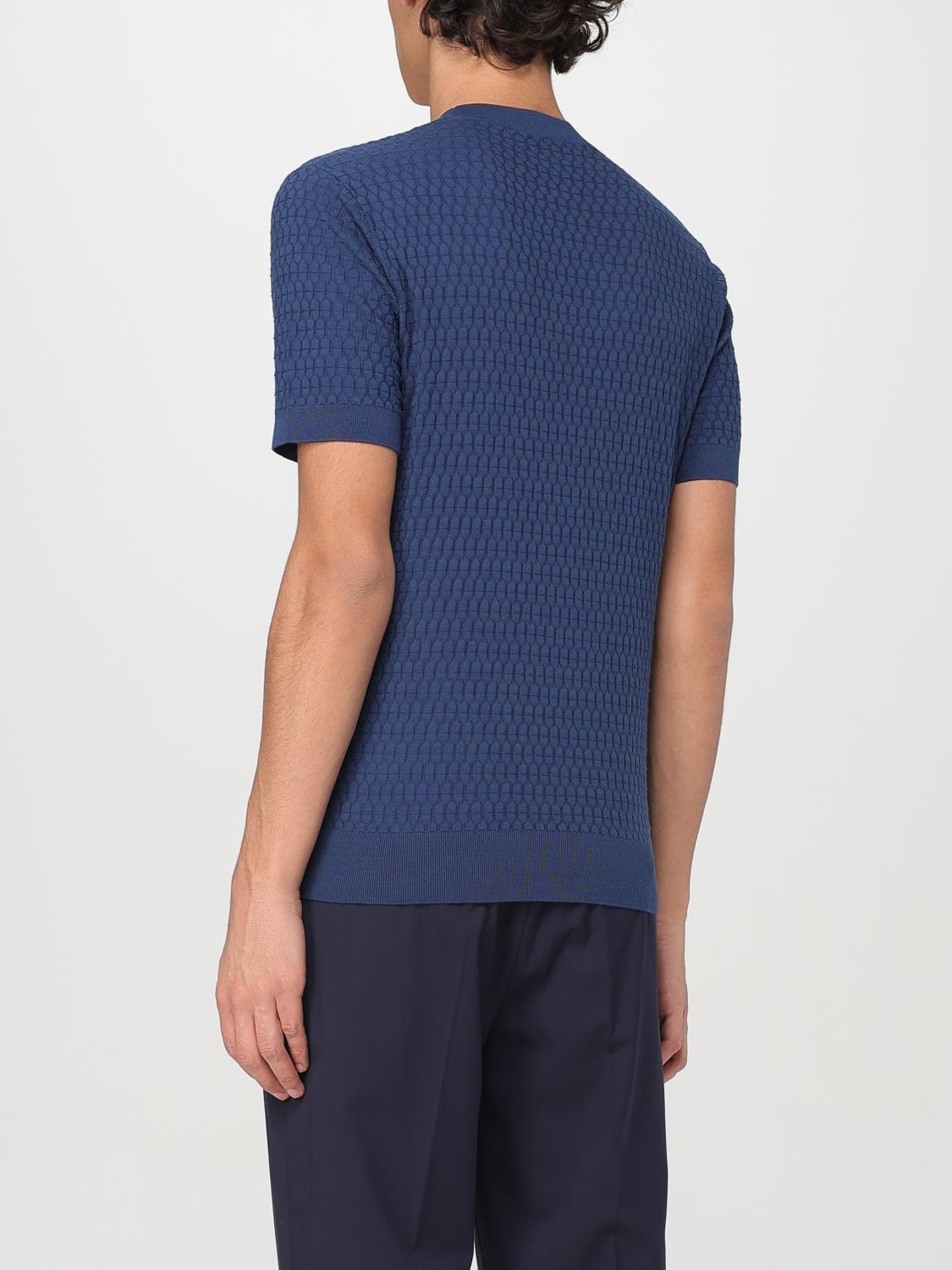 PAOLO PECORA SWEATER: Sweater men Paolo Pecora, Blue - Img 2